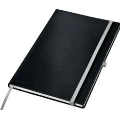 Notesbog Leitz Style hardcover A4 kvad. 100g/80ark sort