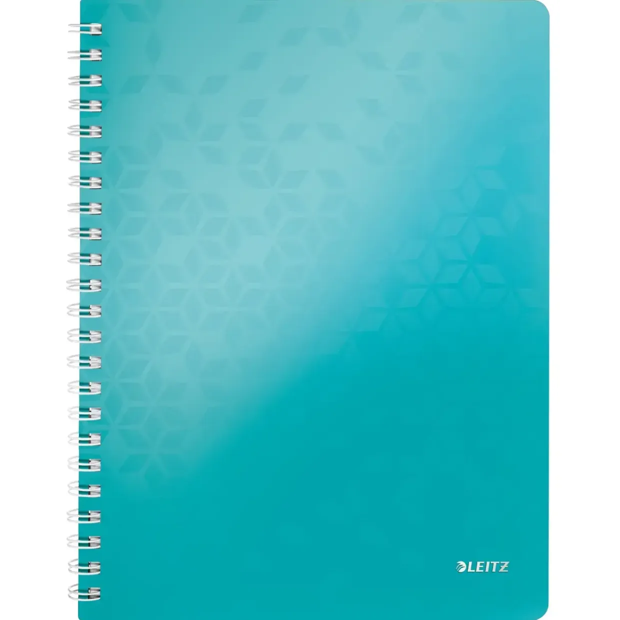 Notesbog Leitz WOW PP A4 m/hul lin. 80 ark pink - Køb minimum 6 stk.