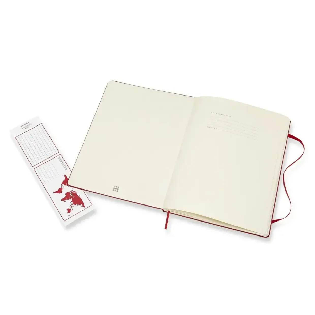 Notesbog MOLESKINE Classic hard linieret XL rød