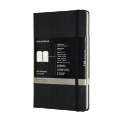 Notesbog – Moleskine Pro XL – Hard Cover – Linjeret – Sort