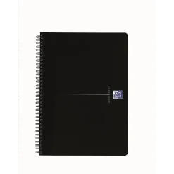 Notesbog - Oxford A4 90g Linjeret Sort - 90 sider - 5 stk