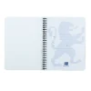 Notesbog Oxford TOUCH A5+ turkis kvadreret 90g - 5 stk