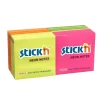 Notes Stick'N Neon, 76x76mm - 12 blokke á 100 blade