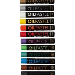 Oliepastel Gallery - Metallic 1.1 x 7 cm metallic farver - 12stk.