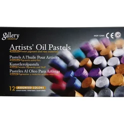 Oliepastel Gallery - Metallic 1.1 x 7 cm metallic farver - 12stk.