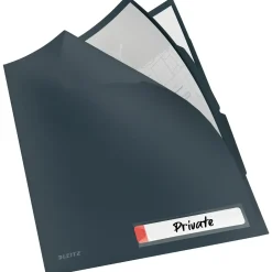 Omslag m. fane Leitz Cosy pp A4 grå (3)