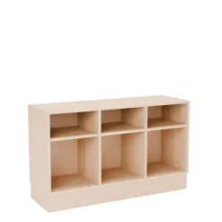 Opbevaring Stig 3x1½-fag, lys eg, sokkel