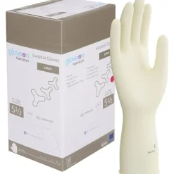 Operationshandske, Gloveon Hamilton, 5,5, nature, latex, pudderfri - 200 par