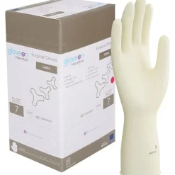 Operationshandske, Gloveon Hamilton, 7, nature, latex, pudderfri - 50 par