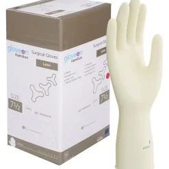 Operationshandske, Gloveon Hamilton, 7,5, nature, latex, pudderfri