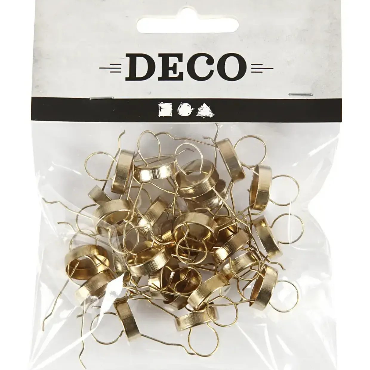 Ophæng - Metal Guld Ø13mm Hul 5mm - 25 stk