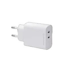 Oplader - Dbramante1928 - EU Wall Charger - 2xUSB-C 45W - Hvid