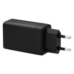 Oplader, Dbramante1928, IT - EU W. Charger - 2xUSB-C 70W + 1xUSB-A - Sort
