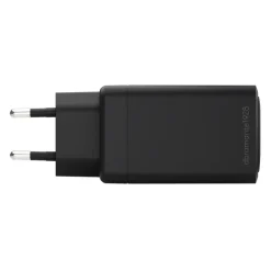 Oplader, Dbramante1928, IT - EU W. Charger - 2xUSB-C 70W + 1xUSB-A - Sort