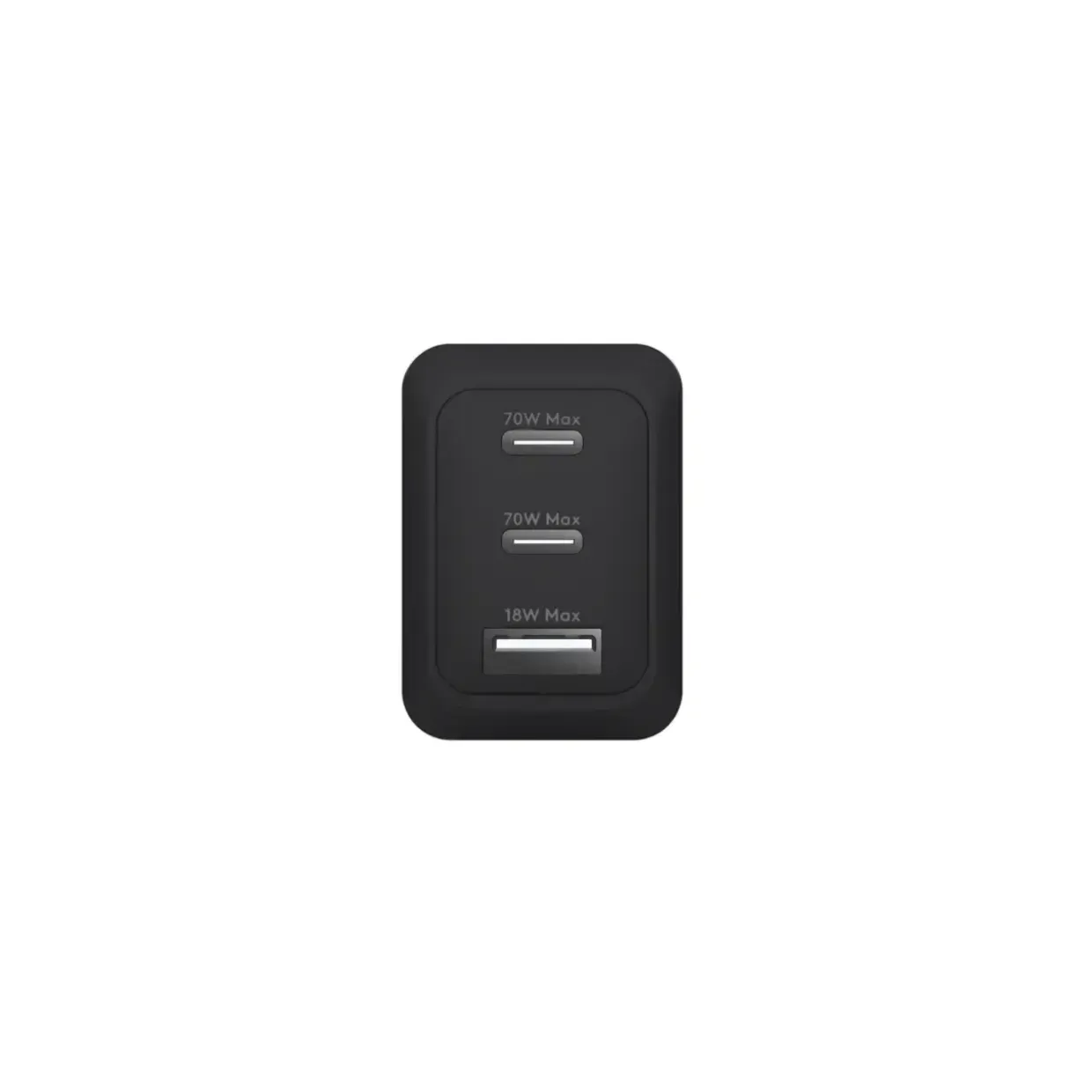 Oplader, Dbramante1928, IT - EU W. Charger - 2xUSB-C 70W + 1xUSB-A - Sort
