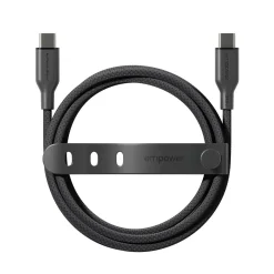 Opladerkabel, Empower by PanzerGlass, Racing, 240W, USB-C to USB-C, 2M, Sort