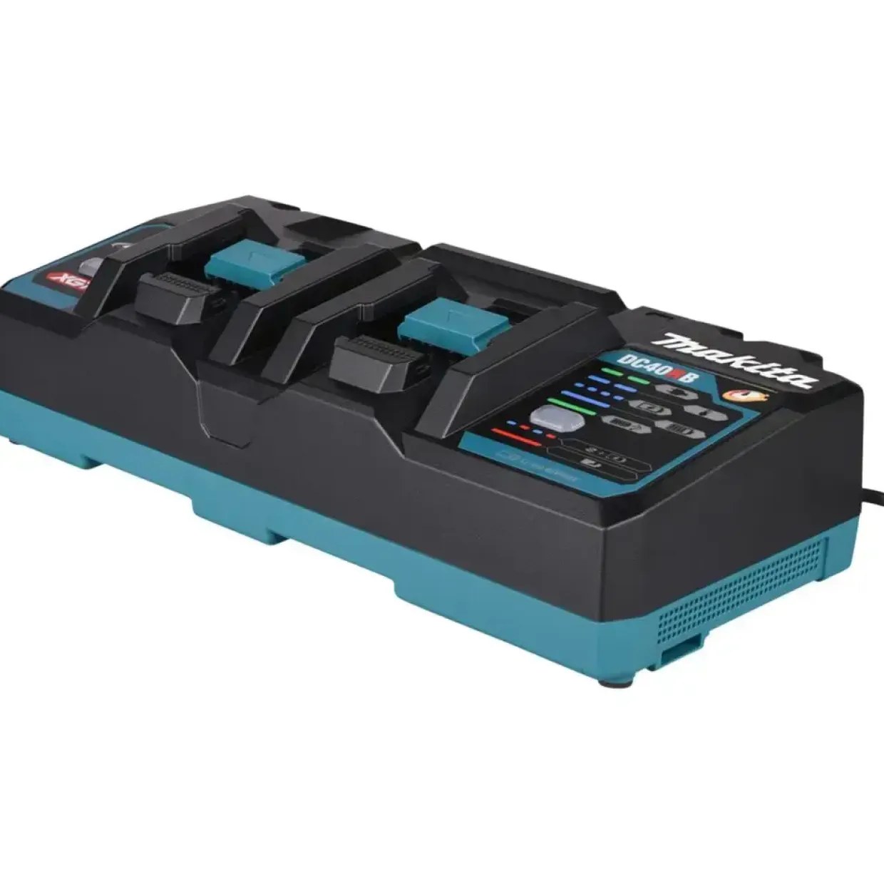 Oplader, Makita, XGT, 40V, til 2x40V XGT batterier