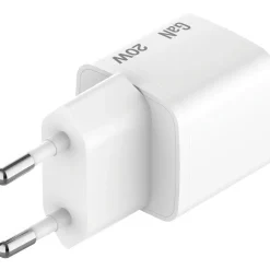 Oplader med USB-C kabel - Verbatim Mini GaN Charger 20W EU