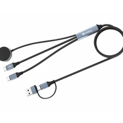 Oplader - Sandberg - 3in1 Travel Charge Cable - USB-C - 100W - Grå