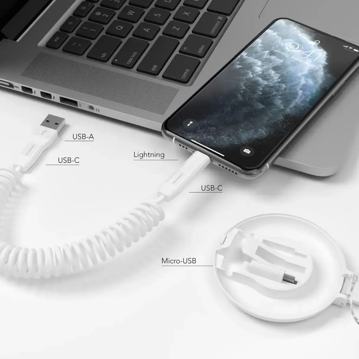 Oplader USB-C til USB-C Vonmählen allroundo C - White