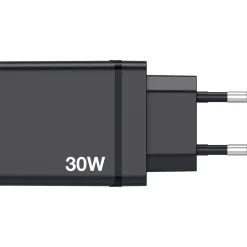 Oplader - Verbatim - CHR-30EU1 - 4-port - USB-C - Sort