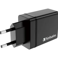 Oplader - Verbatim - CHR-30EU1 - 4-port - USB-C - Sort