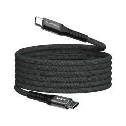 Oplader - Verbatim - Sync N Charge - USB C-USB C - 100W - Magnetisk - 1.2m - Sort