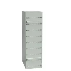 Opladningsskab - Til cykelbatterier B400 - 9 rum - Gulvmodel - Grå - 400x550x1325 mm