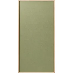 Opslagstavle - Grøn hør - Træramme - 100 x 50 cm