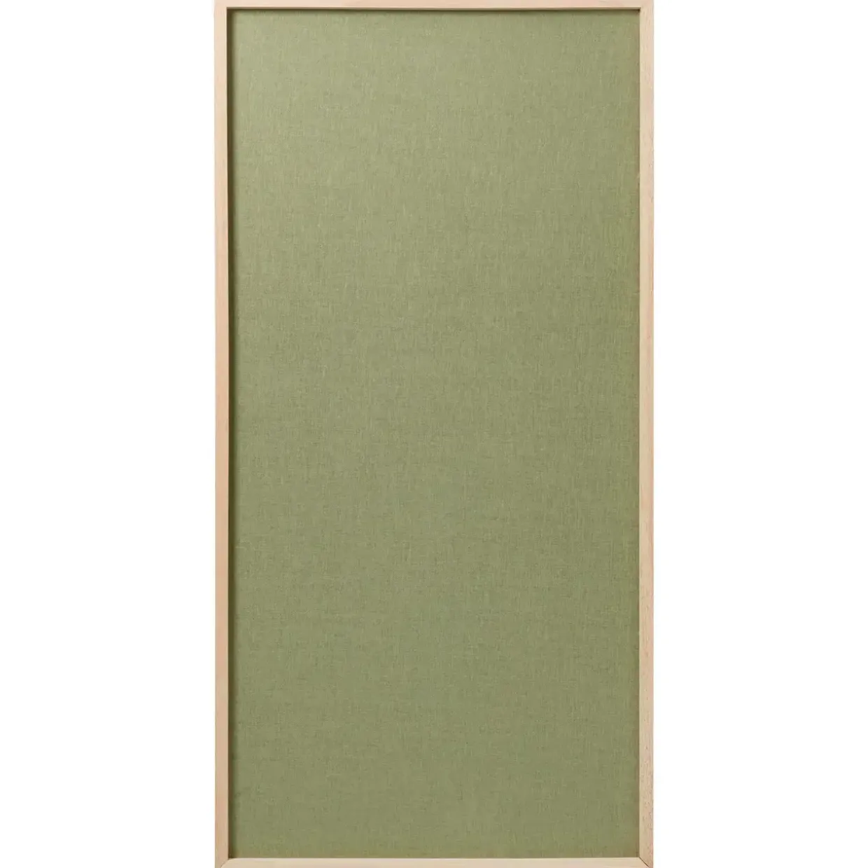 Opslagstavle - Grøn hør - Træramme - 100 x 50 cm