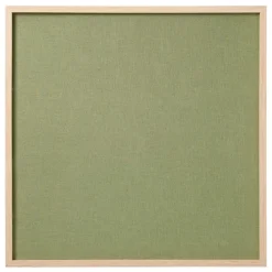 Opslagstavle - Grøn hør - Træramme - 60 x 60 cm