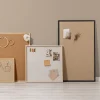 Opslagstavle - Hessian - Sort ramme - 100 x 60 cm - inkl. 5 pins