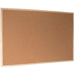 Opslagstavle i kork 90 x 120 cm Esselte - Med træramme
