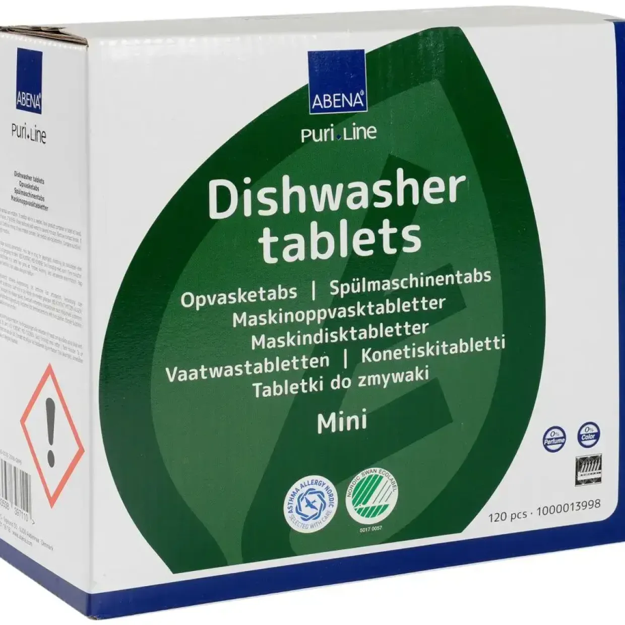 Opvasketabs - ABENA Puri-Line mini - Vandopløselig folie - 120 stk - 5 pakker