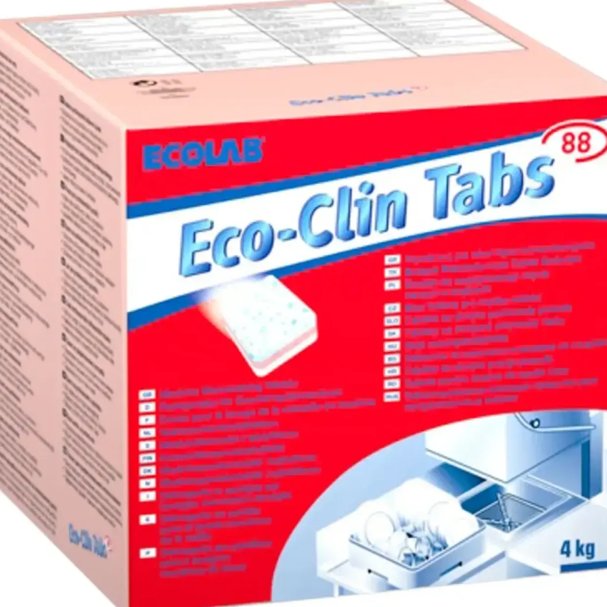 Opvasketabs - Ecolab Eco-Clin Tabs 88 - Uden klor - Med farve og parfume - 200 stk