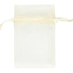 Organzapose råhvid 7x10 cm - 10 stk