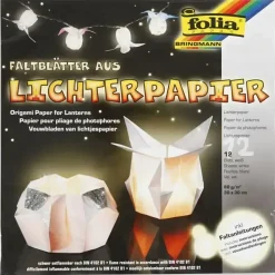 Origamipapir - Lyspapir hvid - 30x30 cm - 80 g - 12 ark