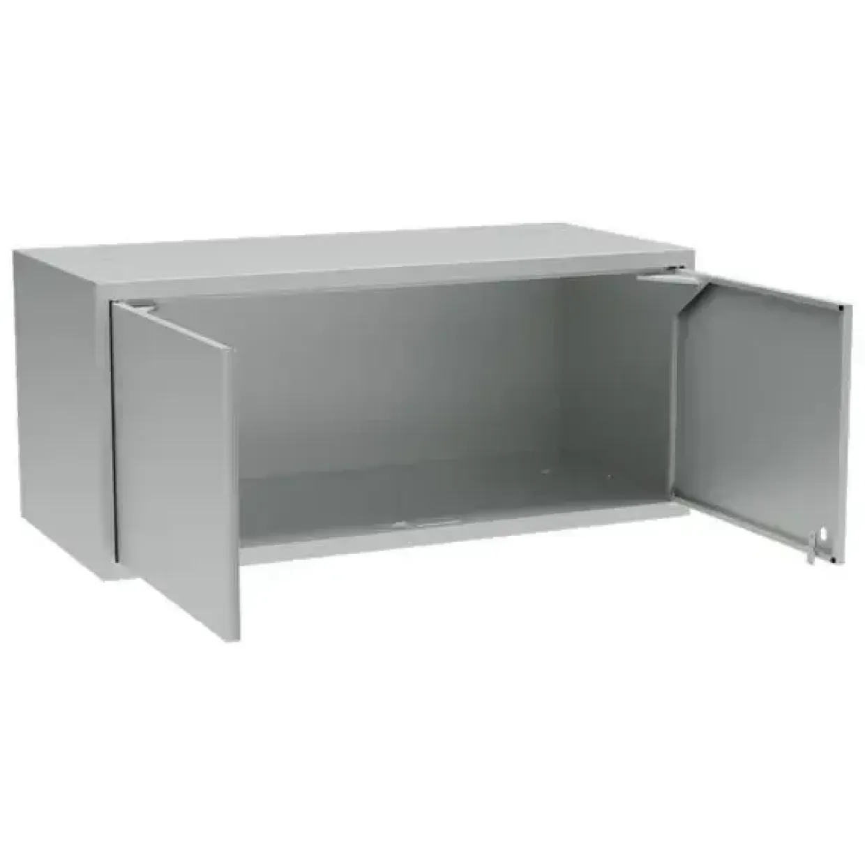 Overskab, OV2, 1200 x 550 x 530 mm, cylinderlås, grå