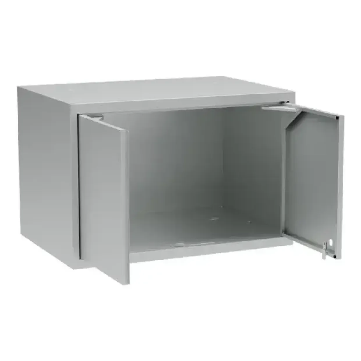 Overskab, OV2, 800 x 550 x 530 mm, cylinderlås, grå