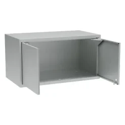 Overskab, OV2, 1000 x 550 x 530 mm, cylinderlås, grå