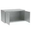 Overskab, OV2, 1000 x 550 x 530 mm, grå, cylinderlås