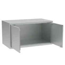 Overskab, OV2, 1000 x 550 x 530 mm, grå, cylinderlås