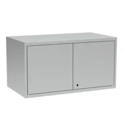 Overskab, OV2, 1000 x 550 x 530 mm, grå, cylinderlås