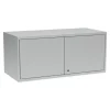 Overskab, OV2, 1200 x 550 x 530 mm, grå, cylinderlås