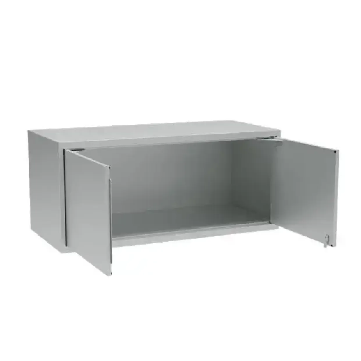 Overskab, OV2, 1200 x 550 x 530 mm, grå, cylinderlås