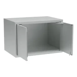 Overskab, OV2, 800 x 550 x 530 mm, grå, cylinderlås