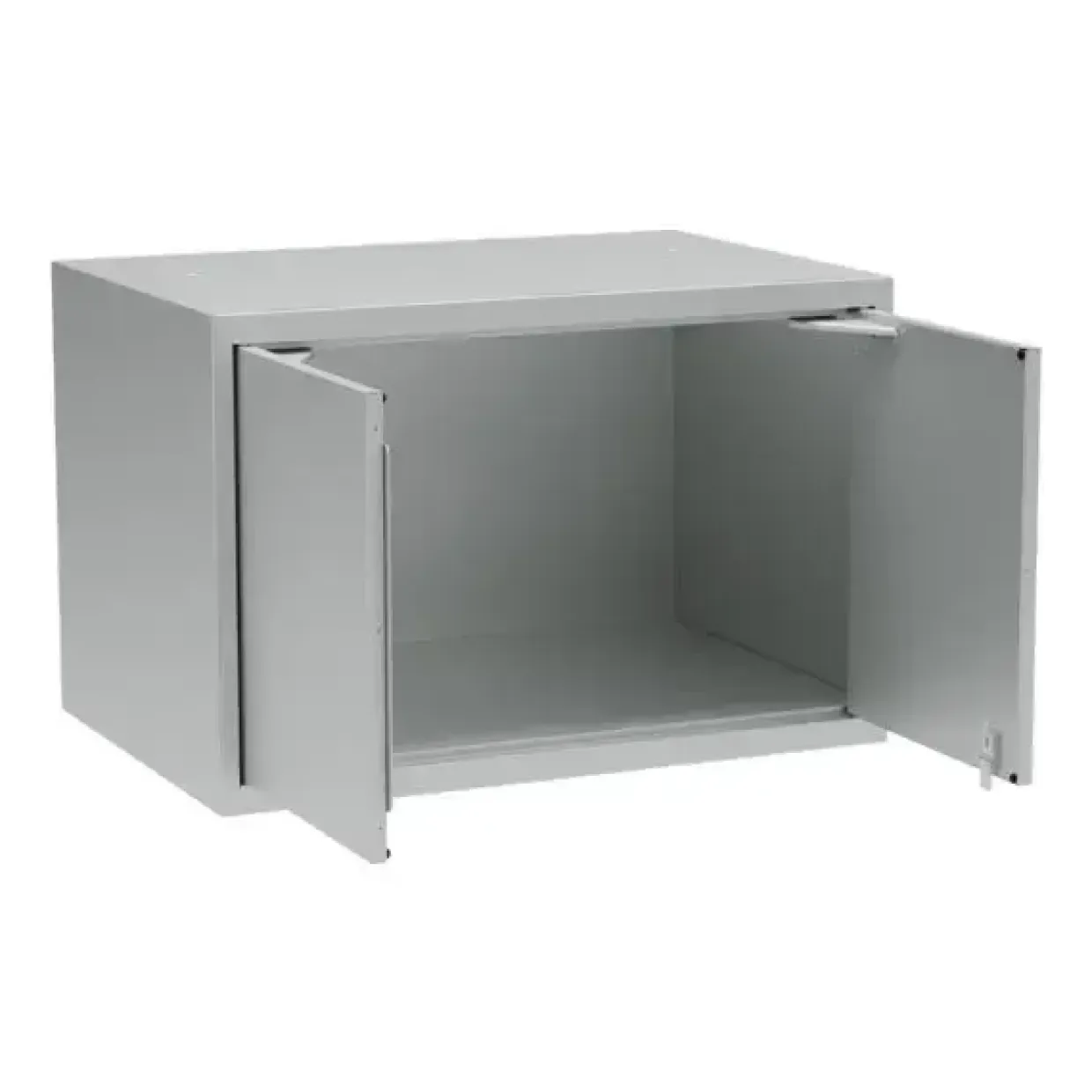 Overskab, OV2, 800 x 550 x 530 mm, grå, cylinderlås