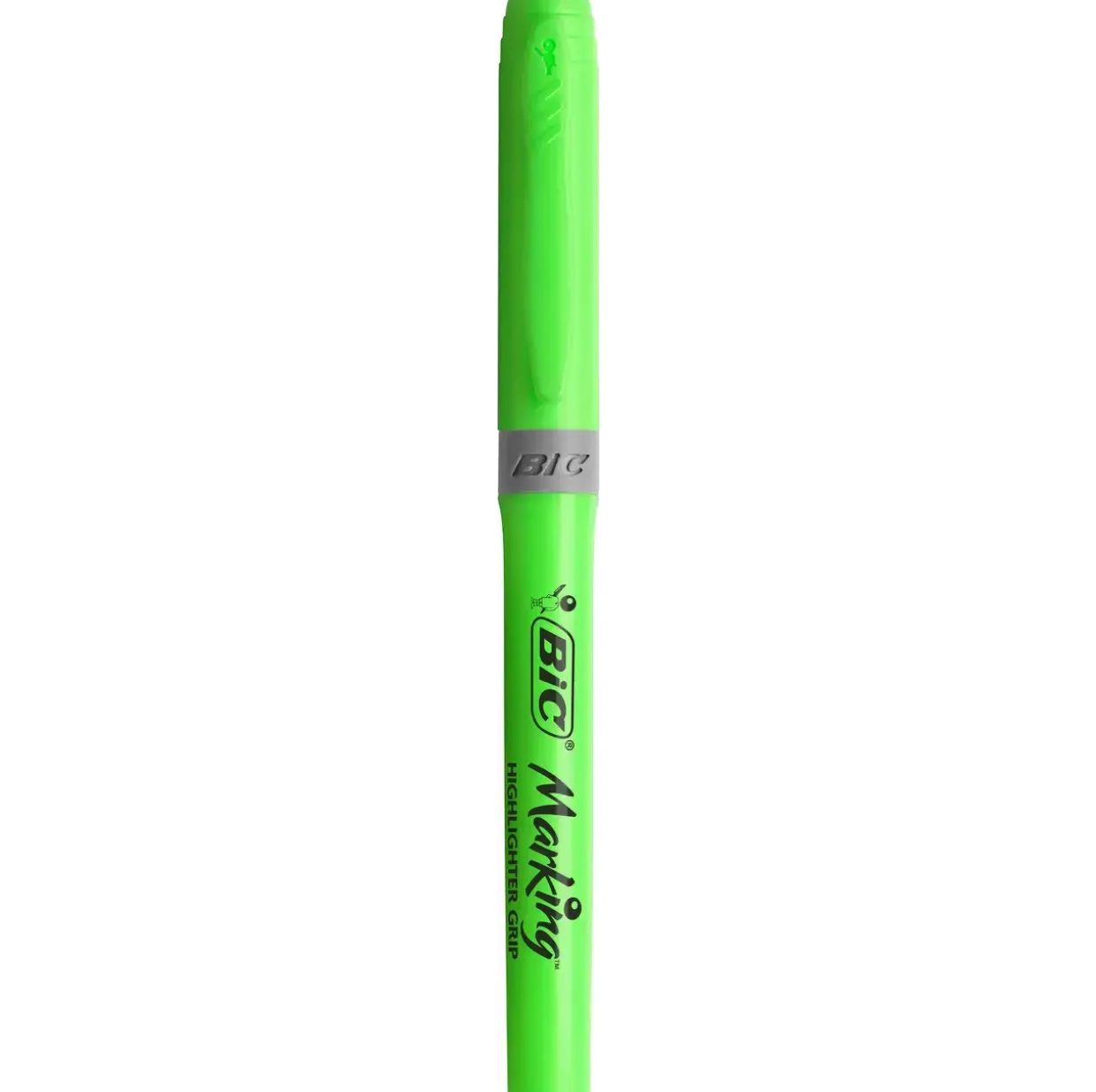 Overstregningstusch BIC Brite Liner Grip grøn - Køb minimum 12 stk.