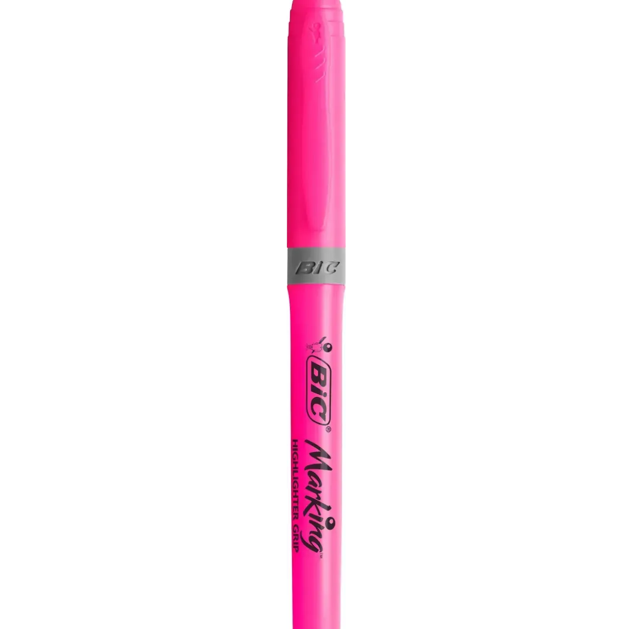 Overstregningstusch BIC Brite Liner Grip pink - Køb minimum 12 stk.