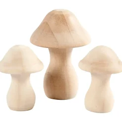 Paddehatte poppel størrelse 4,5 + 6,5 cm diameter 3,3 + 4,5 cm | 3 stk